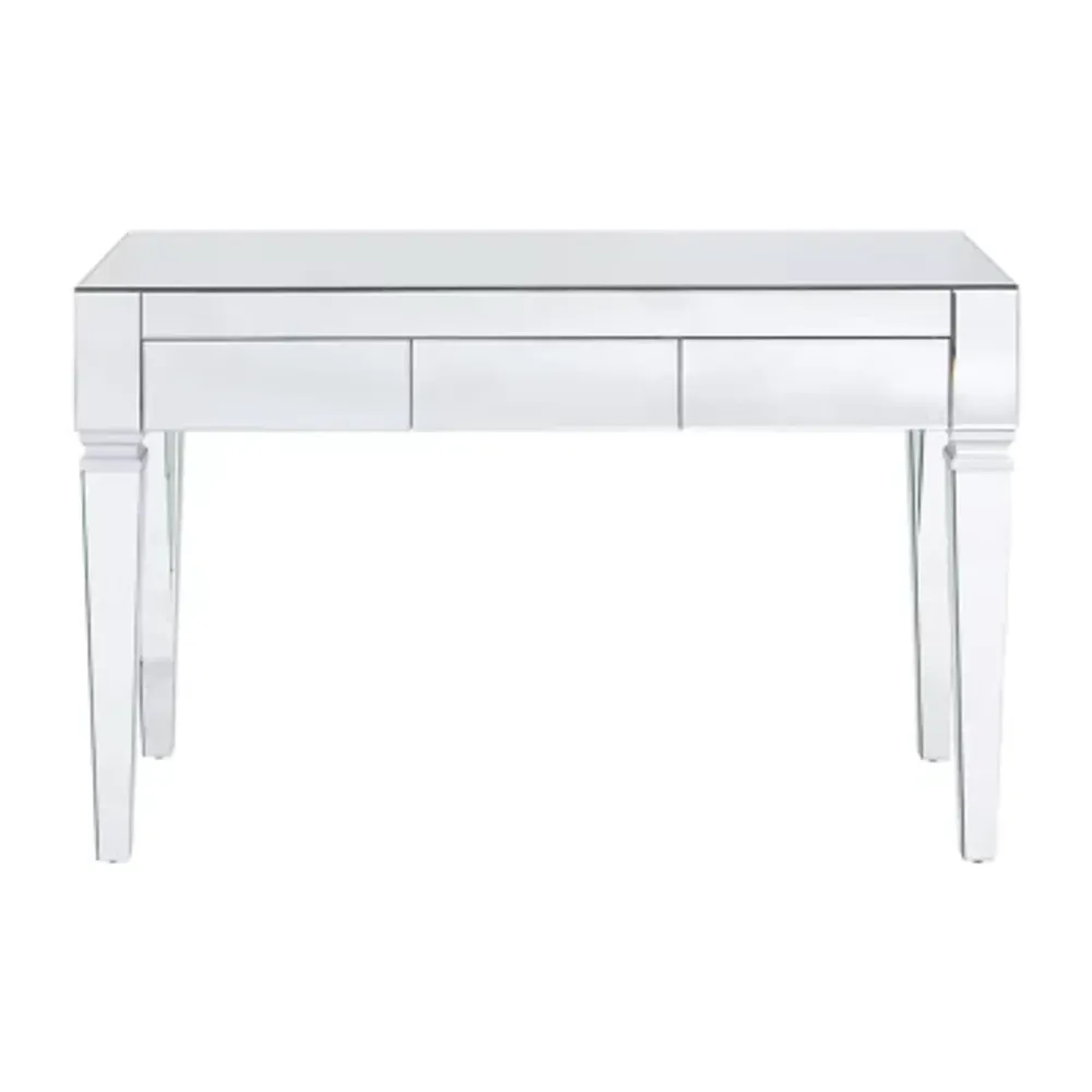 Attpi Silver Mirrored Desk