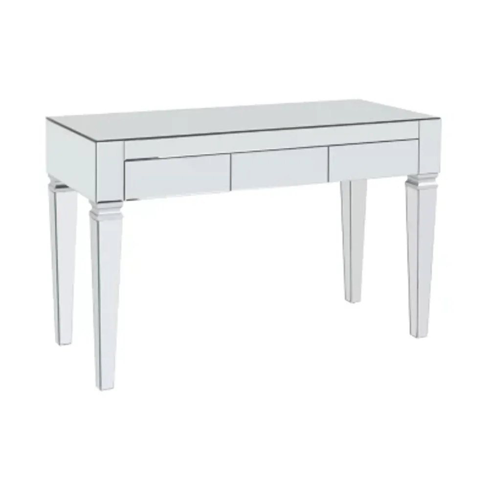 Attpi Silver Mirrored Desk