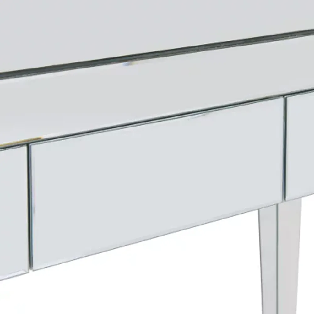 Attpi Silver Mirrored Desk