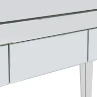 Attpi Silver Mirrored Desk