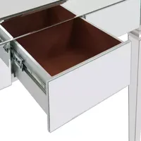 Attpi Silver Mirrored Desk