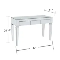 Attpi Silver Mirrored Desk