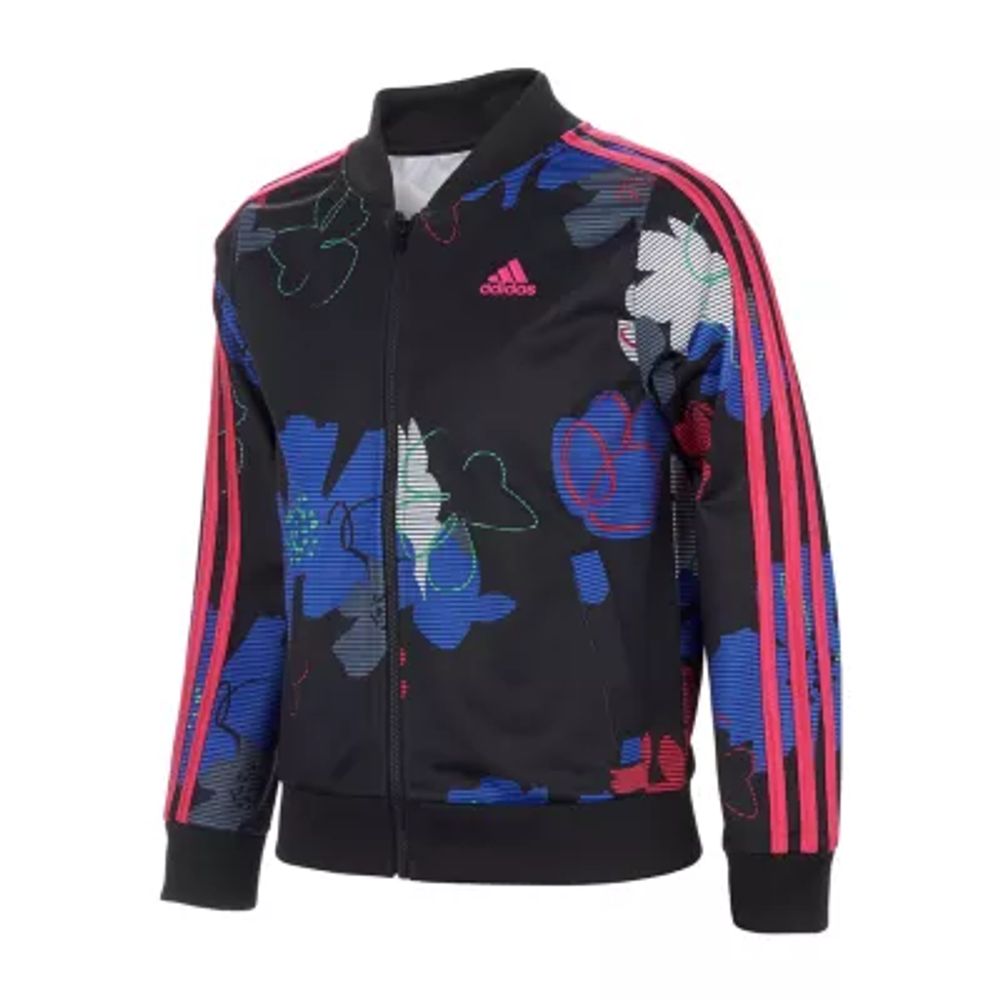 adidas Big Girls Lightweight Track Jacket, Color: Black - JCPenney