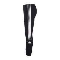 adidas Big Girls Jogger Mid Rise Cuffed Fleece Sweatpant