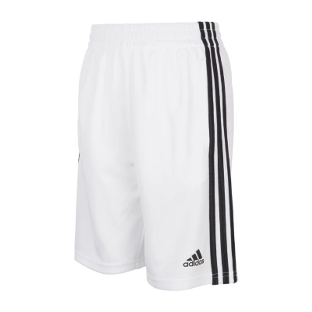 adidas Big Boys Adjustable Waist Mid Rise Knit Pull-On Short