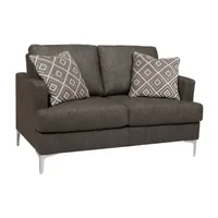 Signature Design by Ashley® Arcola Living Room Collection Pad-Arm Upholstered Loveseat