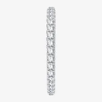 H-I / Si1-Si2) 1/ CT. T.W. Lab Grown White Diamond 10K White Gold Eternity Wedding Band