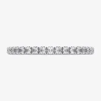 H-I / Si1-Si2) 1/2 CT. T.W. Lab Grown White Diamond 10K White Gold Eternity Wedding Band