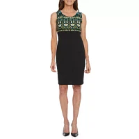 Danny & Nicole Womens Geo Linear Jacket Dress