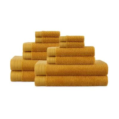 Distant Lands 12 PC Perfect Color Bath Towel