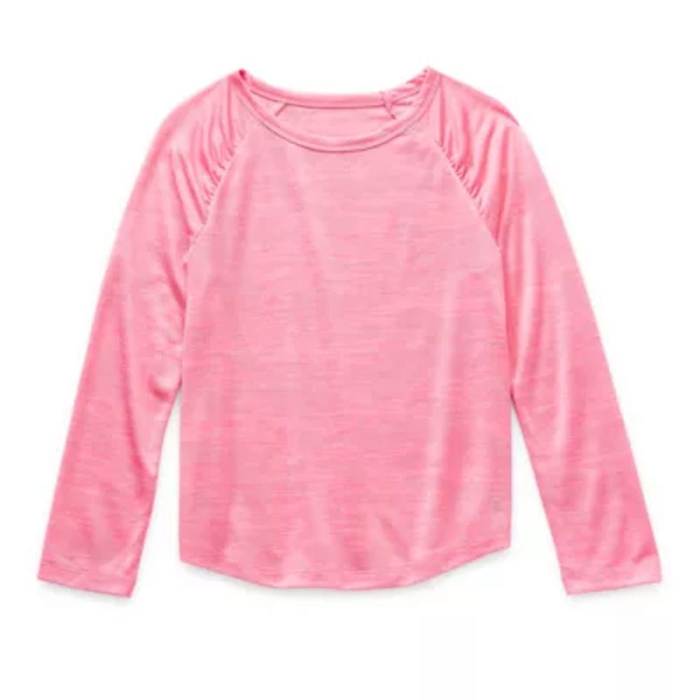 Xersion Little & Big Girls Crew Neck Long Sleeve T-Shirt