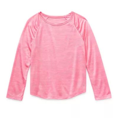 Xersion Little & Big Girls Crew Neck Long Sleeve T-Shirt