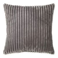 Home Expressions Ribbed Plush Square Throw Pillow