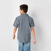 Thereabouts Little & Big Boys Short Sleeve Button-Down Shirt