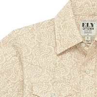 Ely Cattleman Little & Big Boys Paisley Short Sleeve Button-Down Shirt