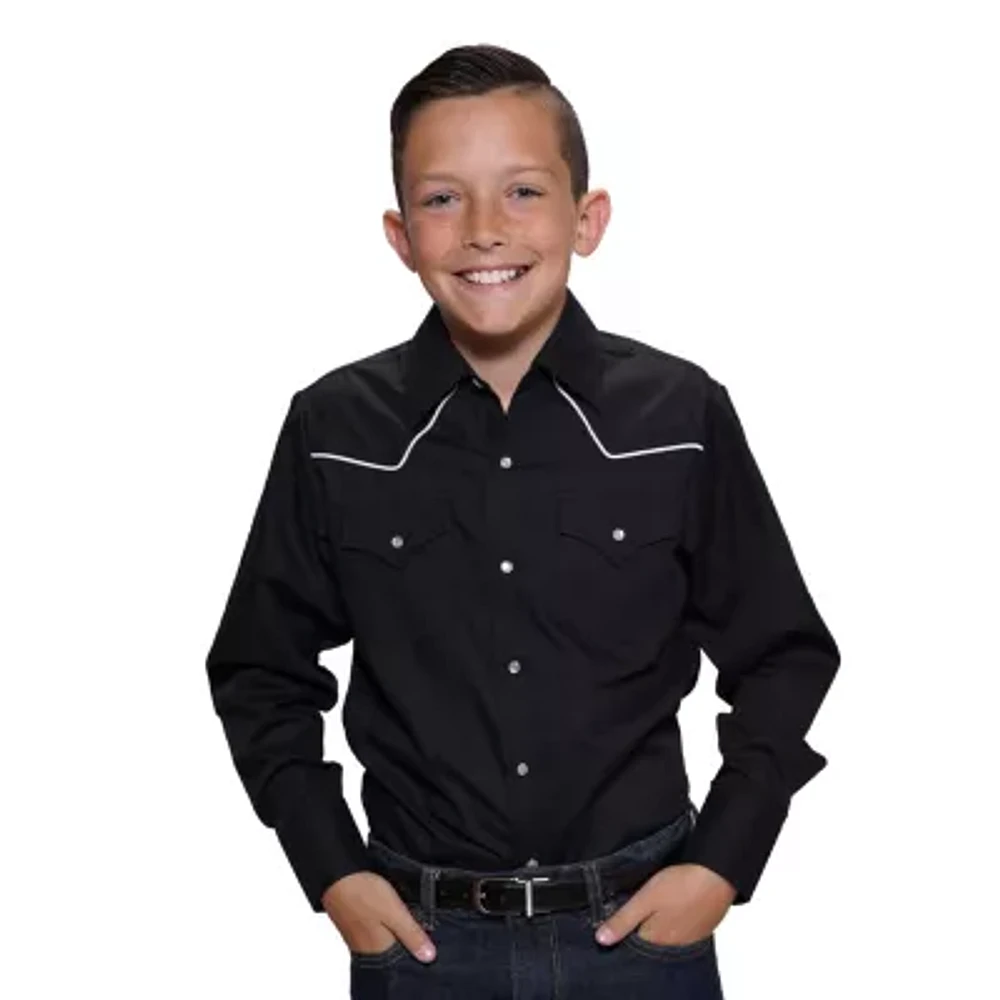 Ely Cattleman Little & Big Boys Long Sleeve Button-Down Shirt