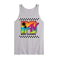 Novelty Mens Scoop Neck Sleeveless MTV Tank Top