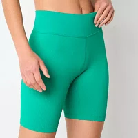 Xersion Womens Seamless Rib Bike Short