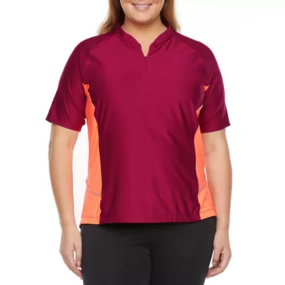 Xersion Cycling Womens Short Sleeve T-Shirt Plus