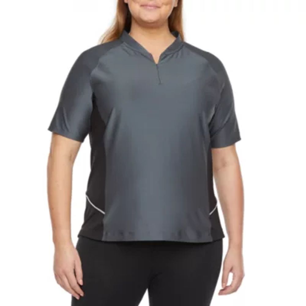 Xersion Cycling Womens Short Sleeve T-Shirt Plus