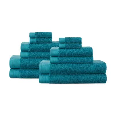 Distant Lands 12 PC Perfect Color Bath Towel