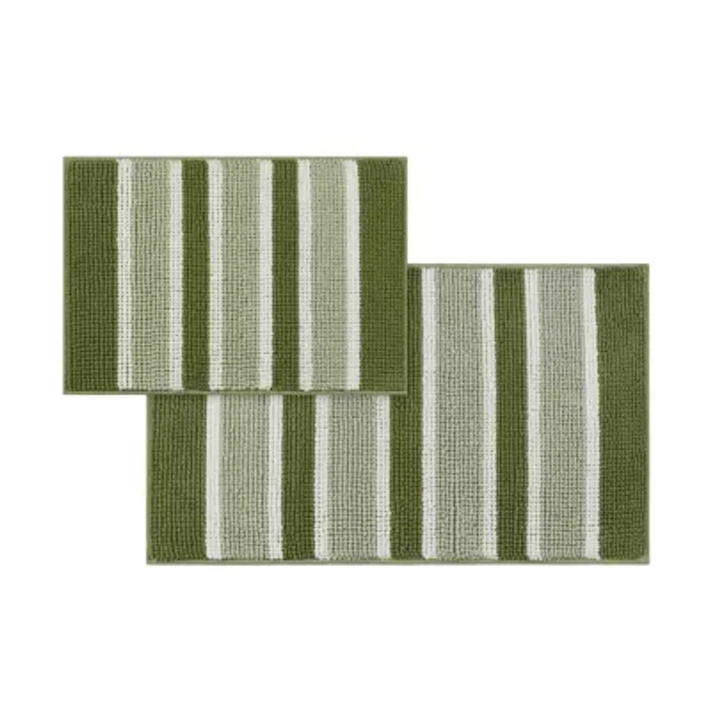 IZOD 2PC Green Bath Rug Set