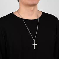 Mens Stainless Steel Cross Pendant