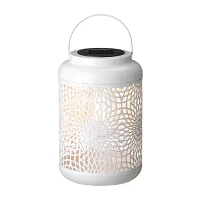 Glitzhome """""""8.75"""""""" Metal Cutout""""""" Lanterns