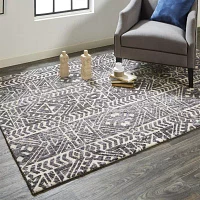 Weave And Wander Oliena Stripe Machine Made Indoor Rectangle Area Rugs