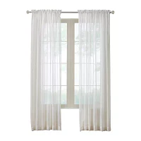 Rhapsody Voile Rod Pocket Sheer Single Curtain Panels