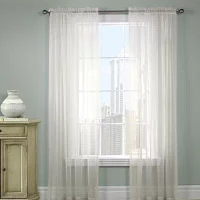 Rhapsody Voile Rod Pocket Sheer Single Curtain Panels