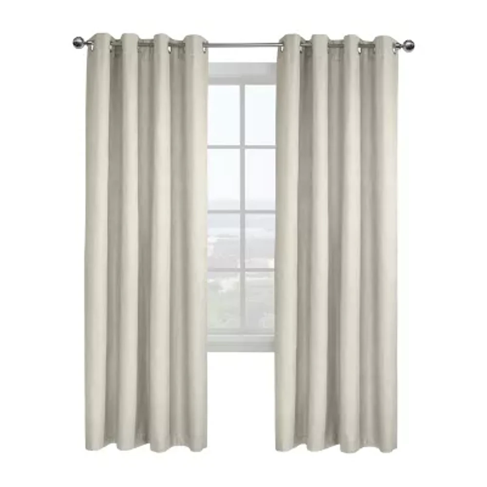 Ethan Energy Saving 100% Blackout Grommet Top Single Curtain Panel