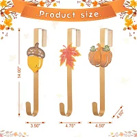 Glitzhome Fall Metal Wreath 3-pc. Wall Hook