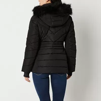 a.n.a Womens Hooded Heavyweight Puffer Jacket