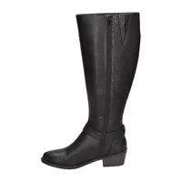 Easy Street Womens Luella Block Heel Riding Boots