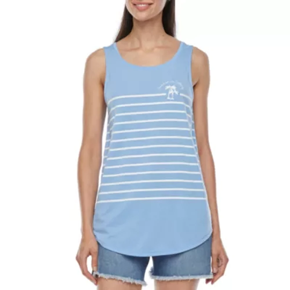 St. John's Bay Womens Tall Round Neck Sleeveless Tank Top