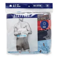 Stafford Knit Mens 4 Pack Boxers