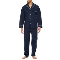 Stafford Modal Mens Long Sleeve 2-pc. Pant Pajama Set