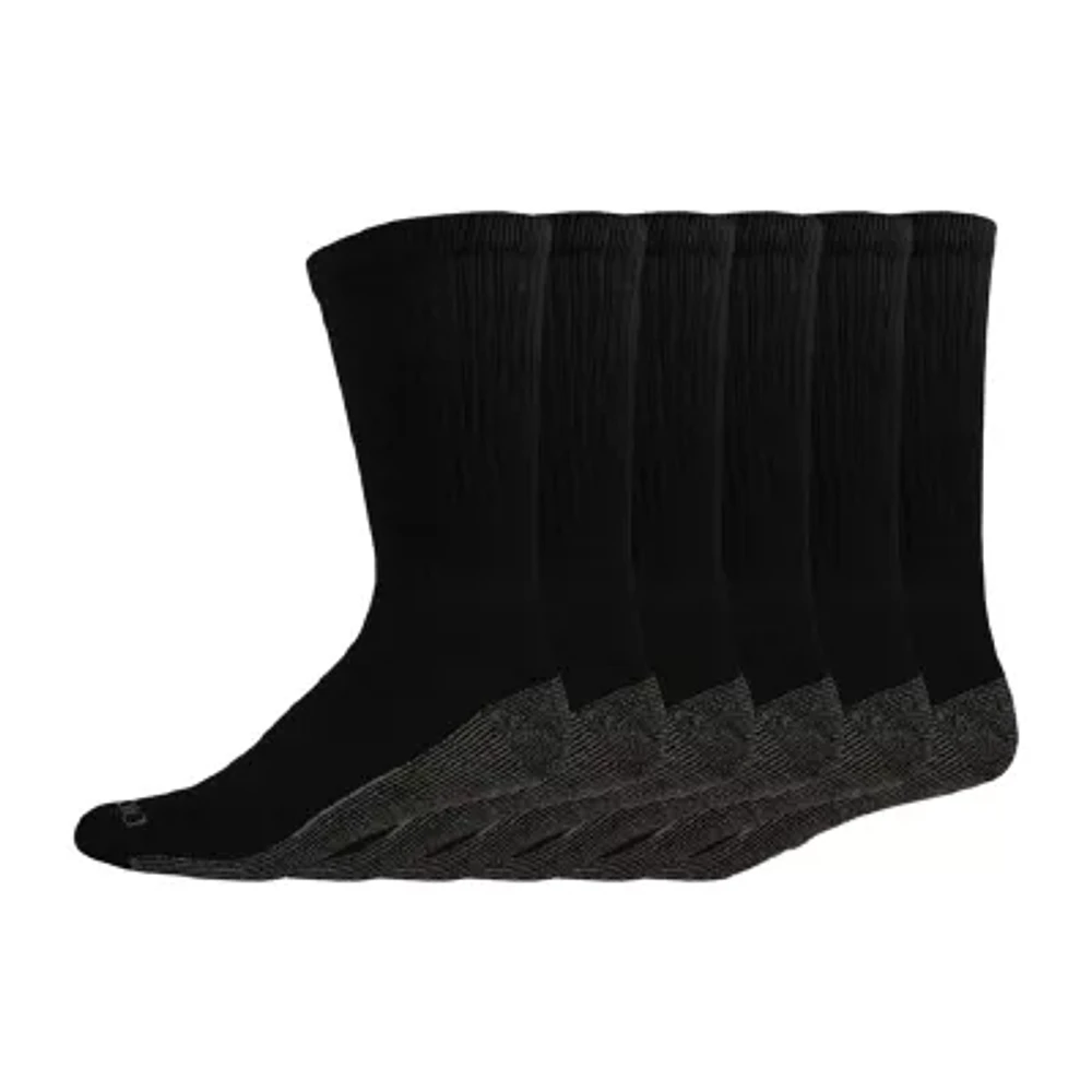 Dickies Dri-Tech Work 6 Pair Crew Socks Mens