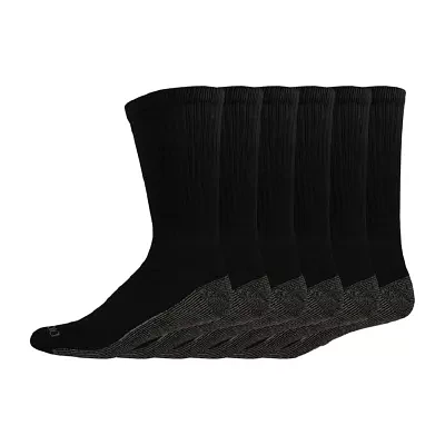 Dickies Dri-Tech Work 6 Pair Crew Socks Mens