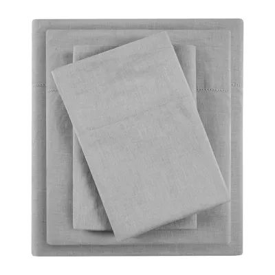 Madison Park Linen Blend 4PC Sheet Set