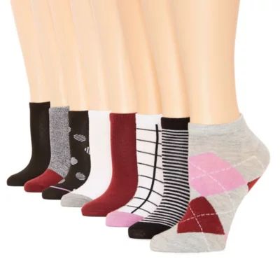 Mixit 8 Pair Low Cut Socks Womens