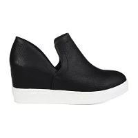 Journee Collections Womens Cardi Sneaker Wedge