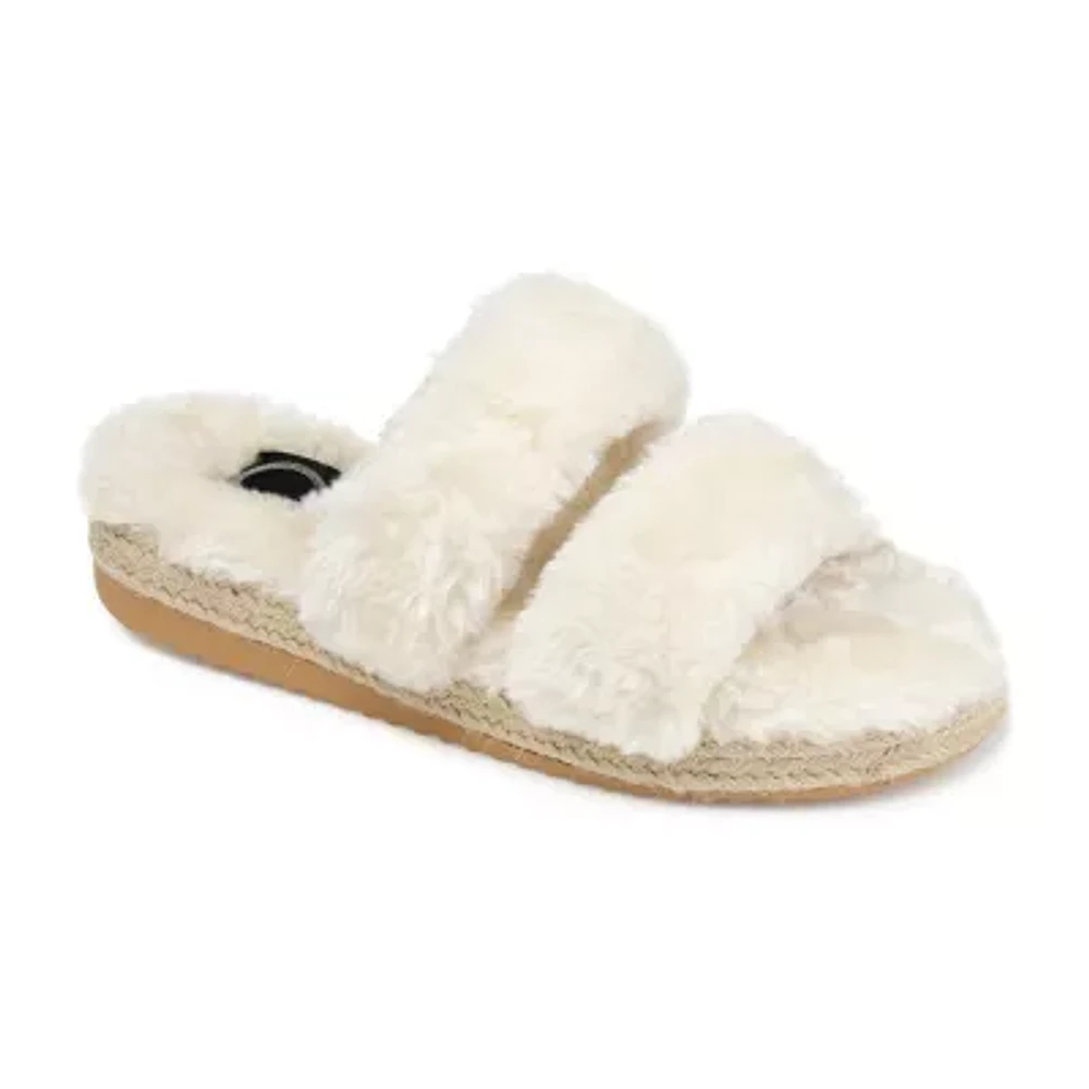 Journee Collection Relaxx Womens Slip-On Slippers