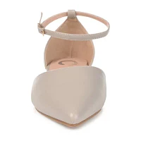 Journee Collection Womens Reba Ankle-Strap Ballet Flats