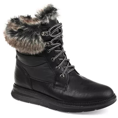 Journee Collection Womens Flurry Water Resistant Snow Boots Lace-up