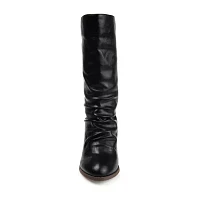 Journee Collection Womens Sequoia Stacked Heel Slouch Boots