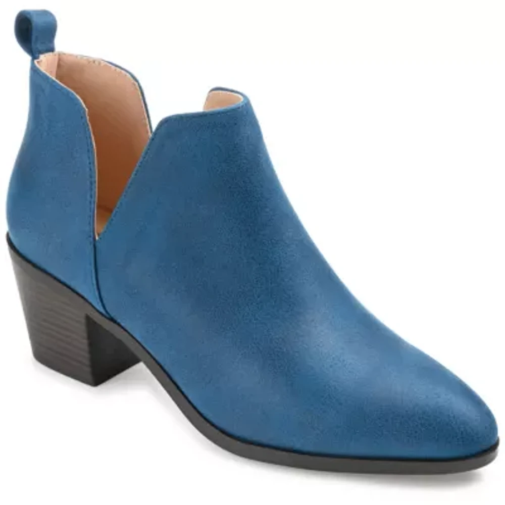 Journee Collection Womens Lola Stacked Heel Booties