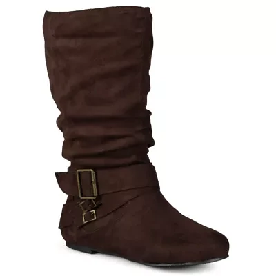 Journee Collection Womens Shelley Wide Calf Slouch Boots