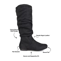 Journee Collection Womens Rebecca Wide Calf Slouch Boots